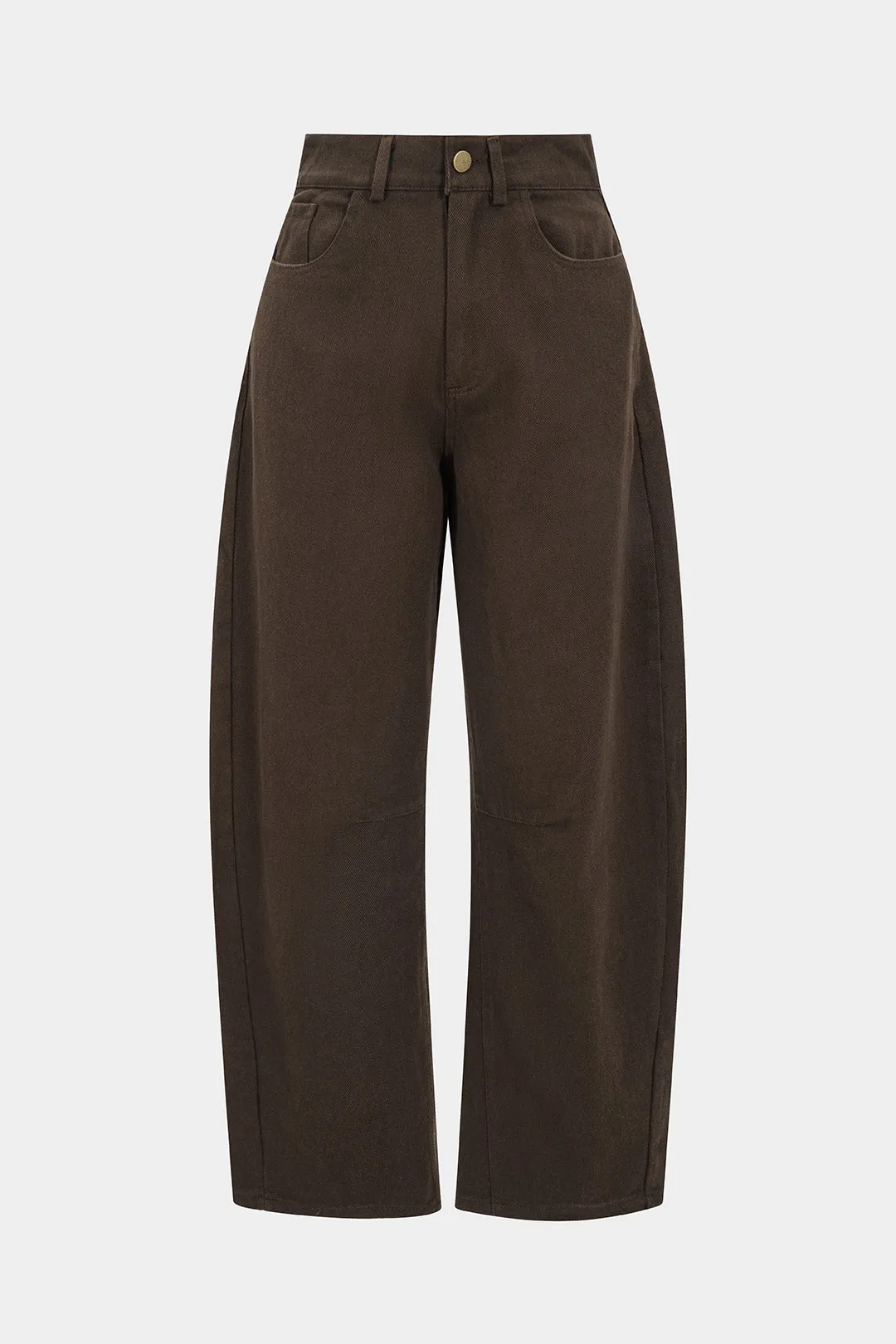 Denim Button Wide Leg Jeans sold by Micas