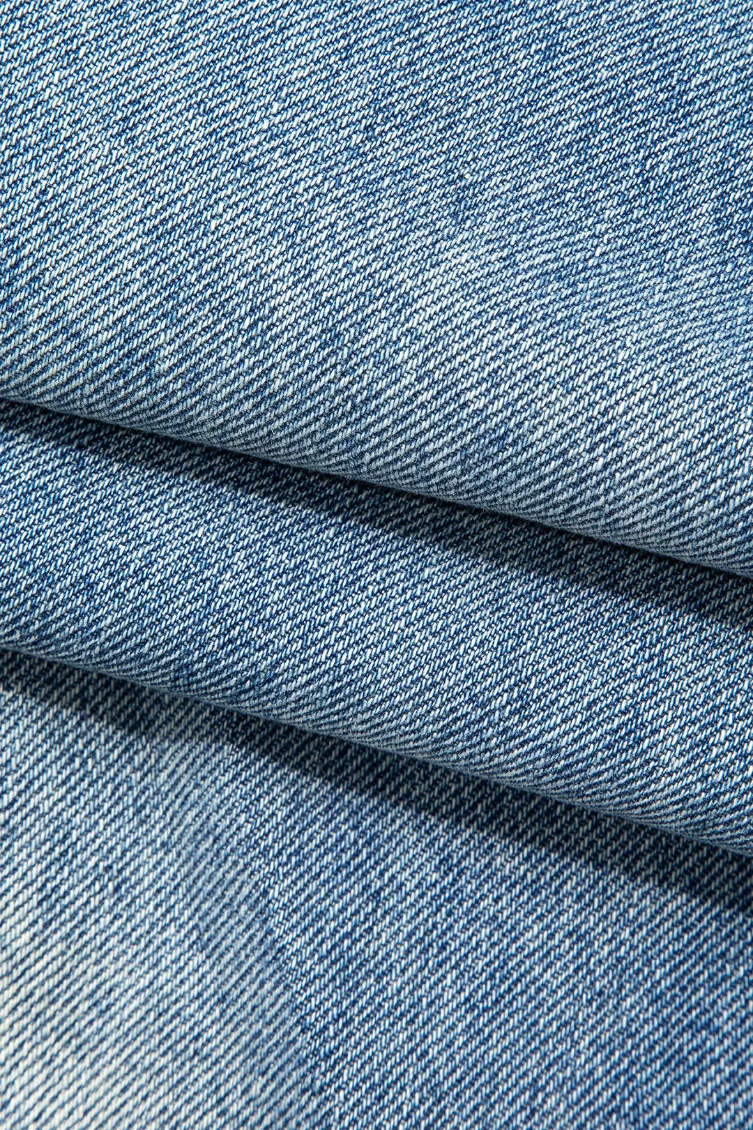 Denim Ripped Cut Out Frayed Wide Leg Jeans sold by Micas product image thumbnail 4