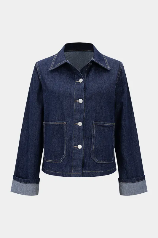 Denim Button Pocket Outerwear sold by Micas