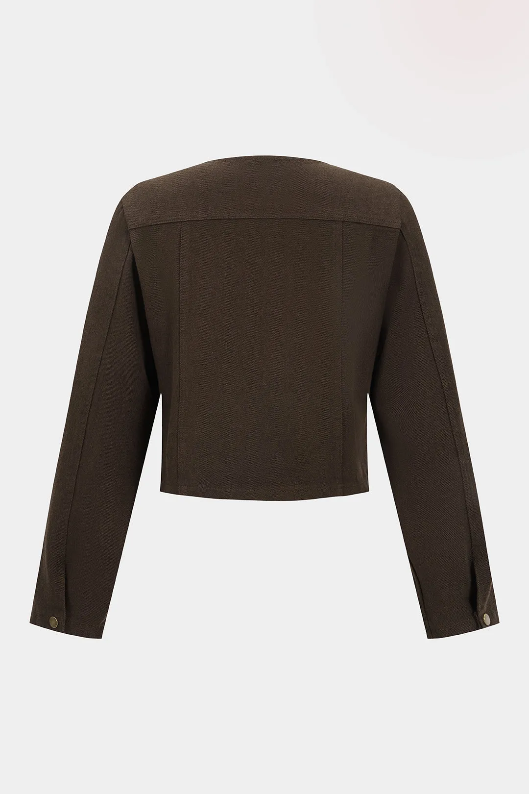 Denim Round Neck Button Pocket Outerwear sold by Micas product image thumbnail 2