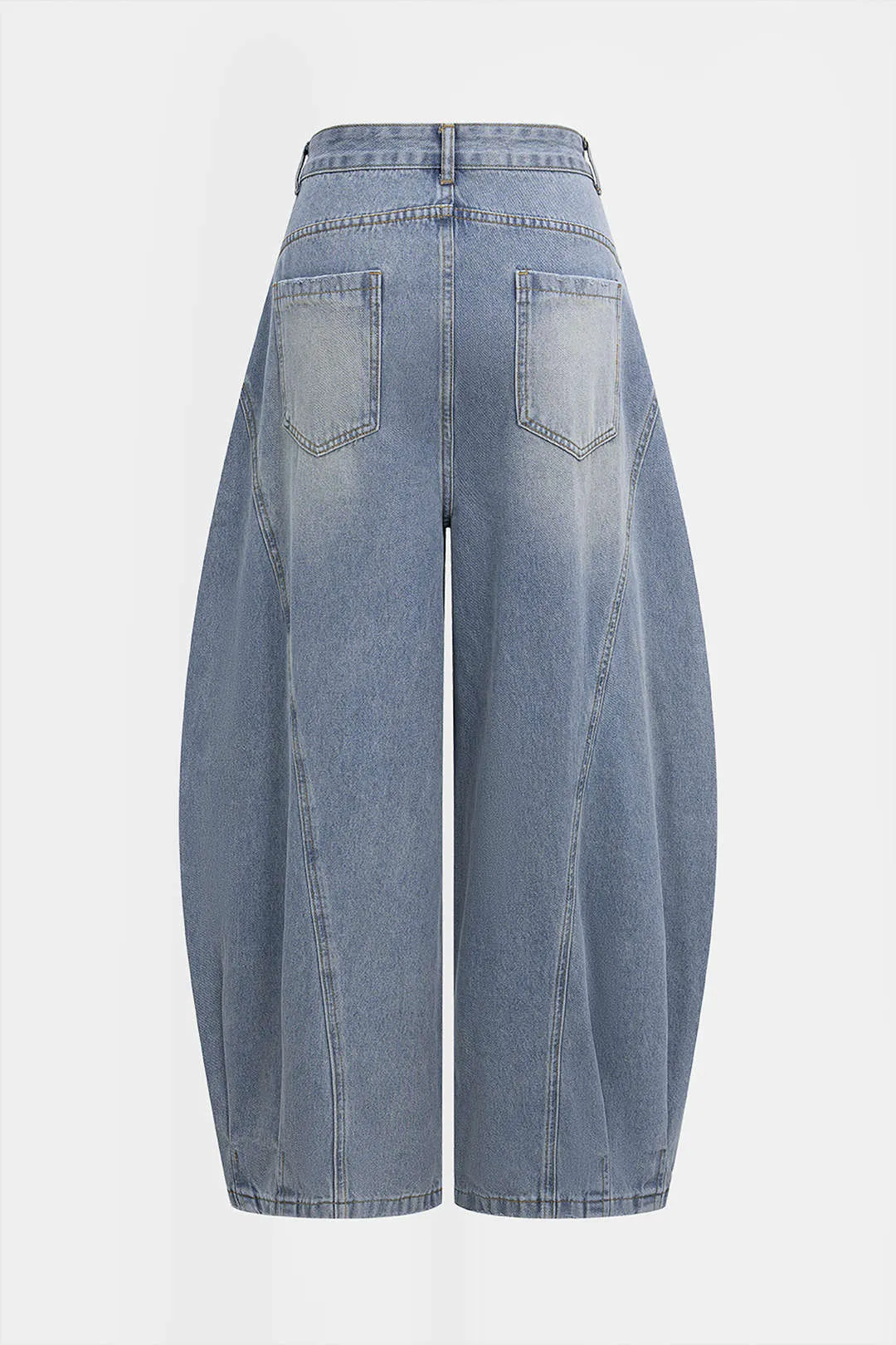Denim Ripped Wide Leg Jeans sold by Micas product image thumbnail 2