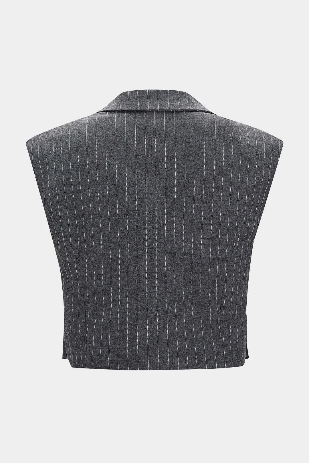 Stripes Print Button Vest sold by Micas product image thumbnail 2