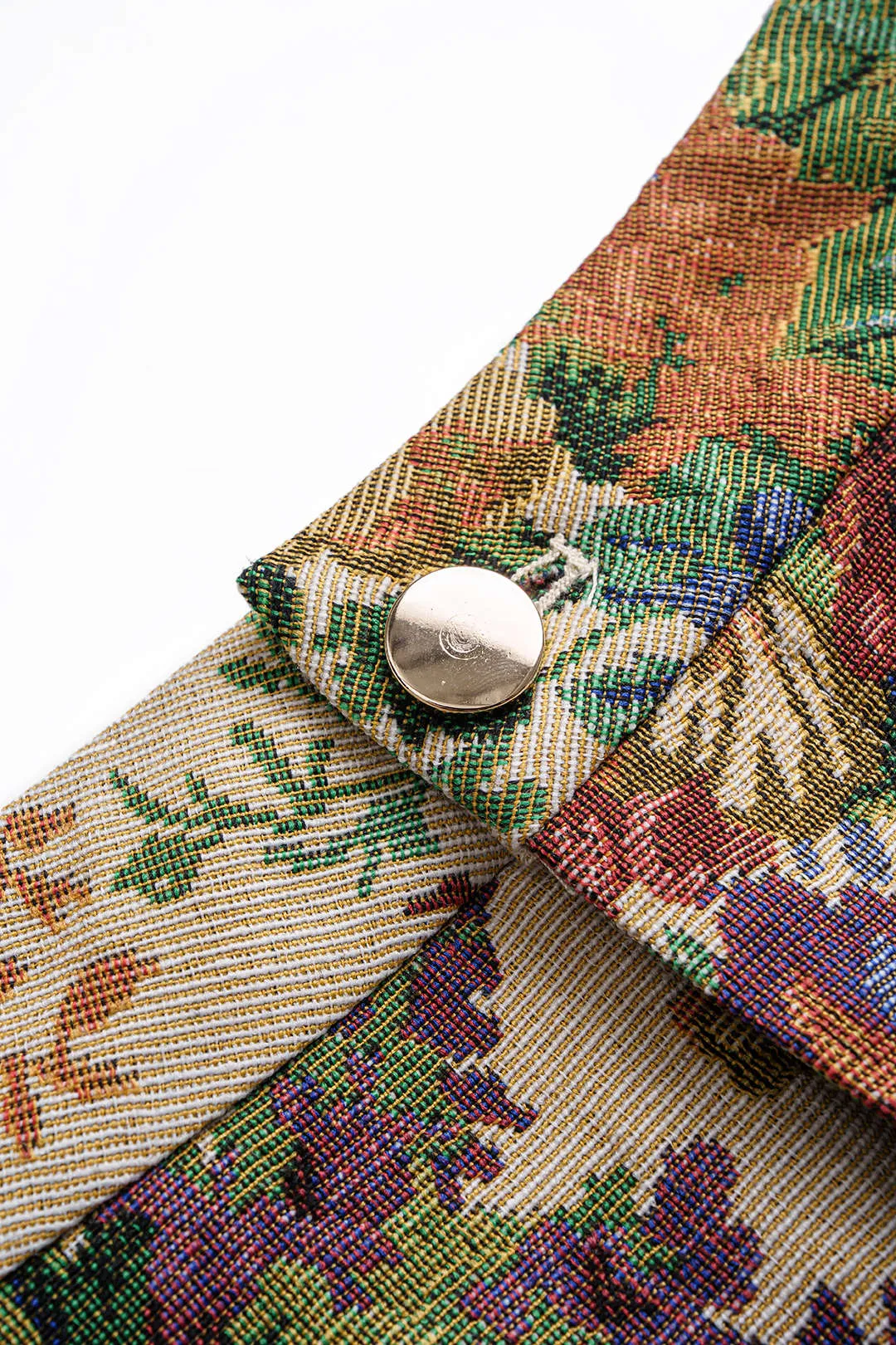 Floral Print Jacquard High Waist Shorts sold by Micas product image thumbnail 3