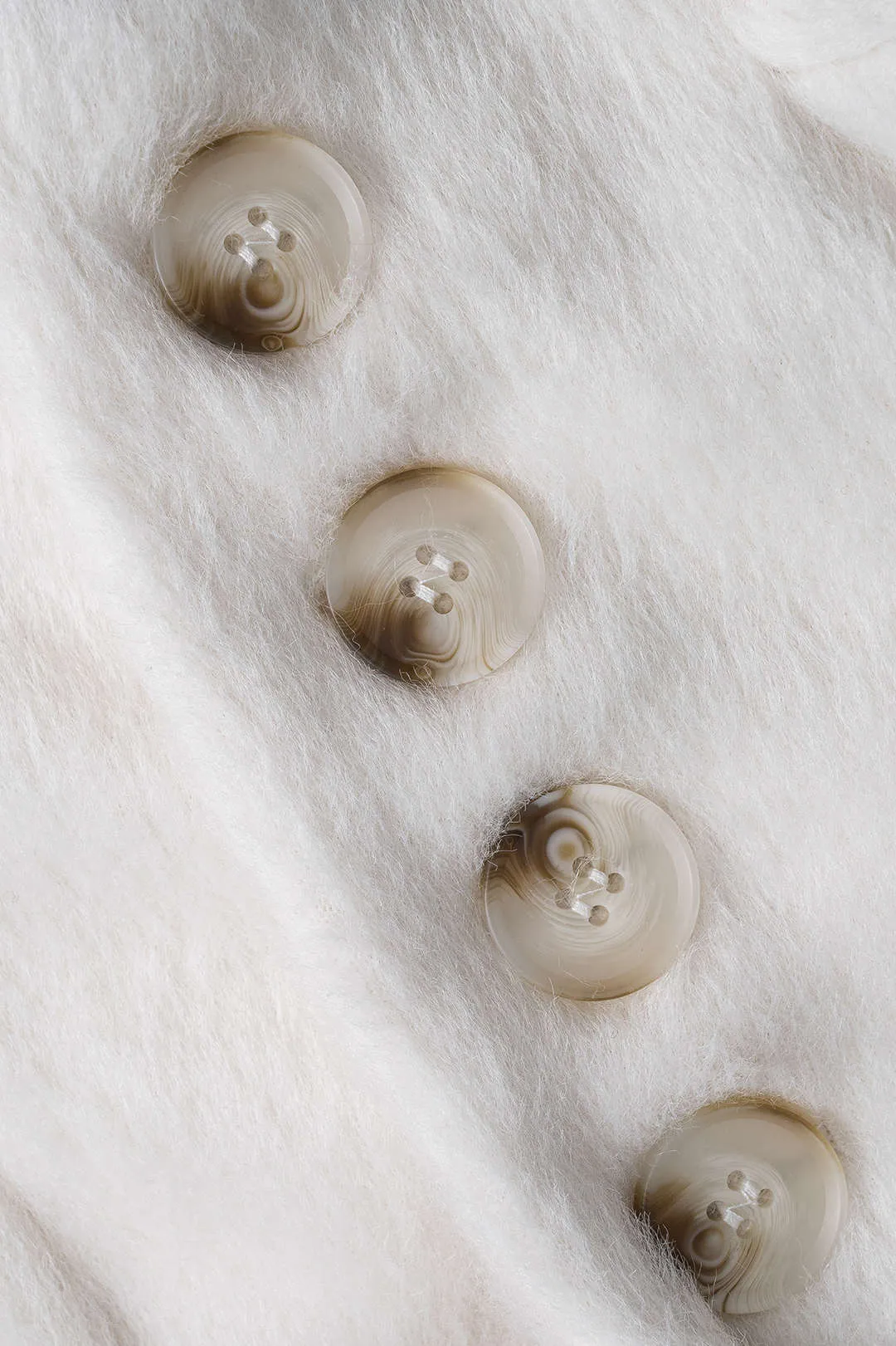 Solid Faux Plush Lapel Button Coat sold by Micas product image thumbnail 3