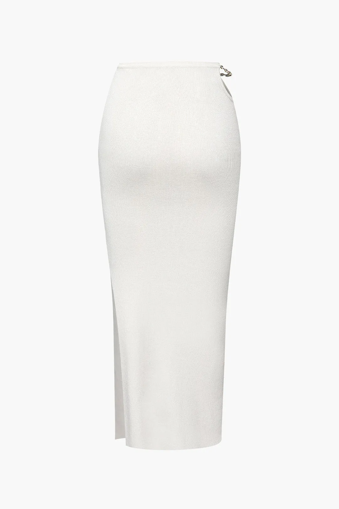 Knit Hollow Out Slit Skirt sold by Micas product image thumbnail 2