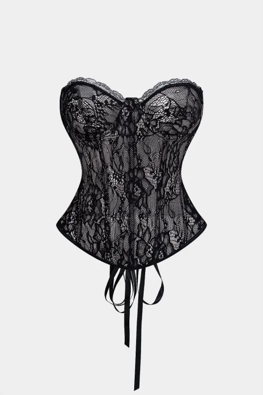 Bustier Backless Tie Corset Top sold by Micas