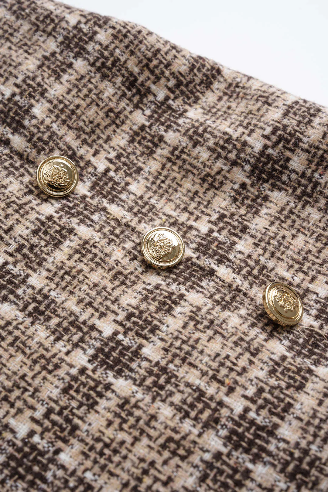 Plus Size Plaid Print Zipper Button Straight Pants sold by Micas product image thumbnail 3