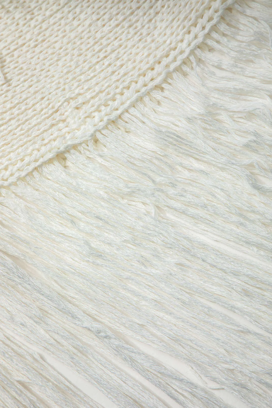 Knit Fringe Cut Out Ripped Sleeveless Dress sold by Micas product image thumbnail 3