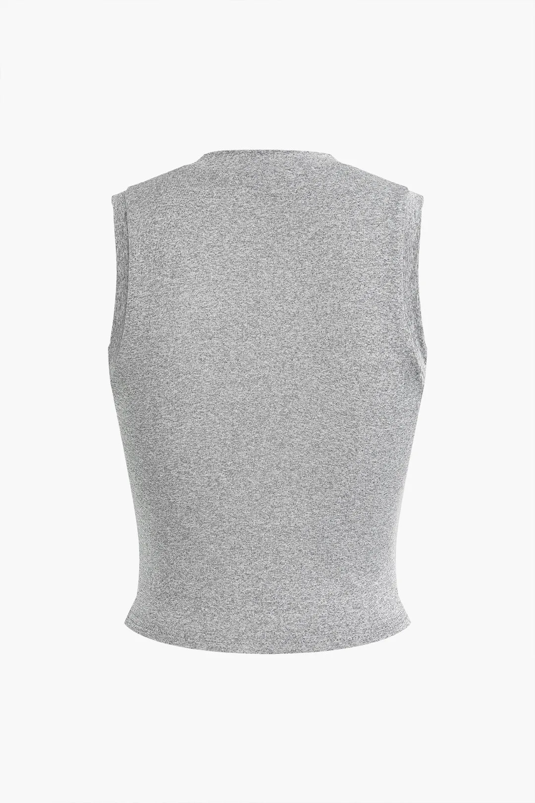 Solid Tank Top And High Waist Shorts Set sold by Micas product image thumbnail 3