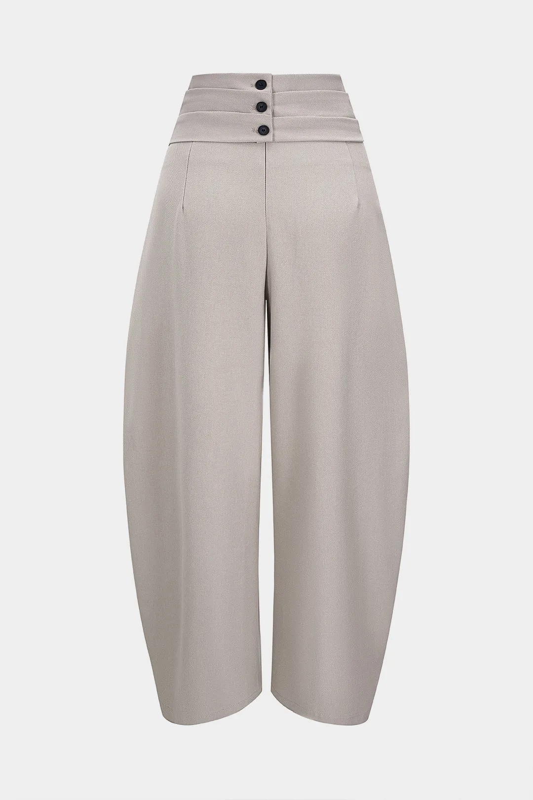 Solid High Waist Barrel Pants sold by Micas product image thumbnail 2