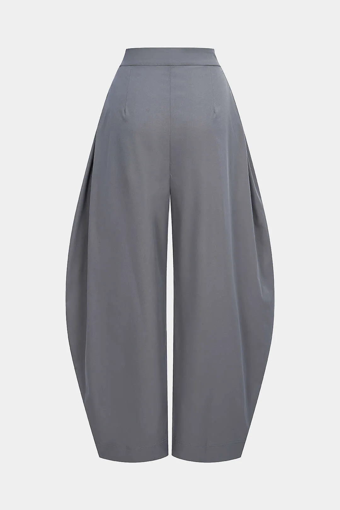 Solid Ruched Zipper High Waist Pants sold by Micas product image thumbnail 2