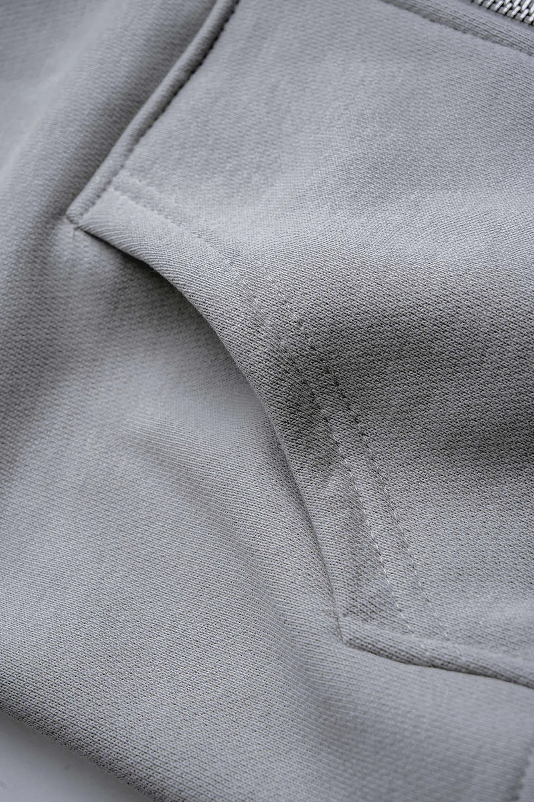 Contrast Pocket Zipper Outerwear And Wide Leg Pants Set sold by Micas product image thumbnail 5