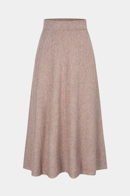 Knit Wool High Waist Skirt sold by Micas