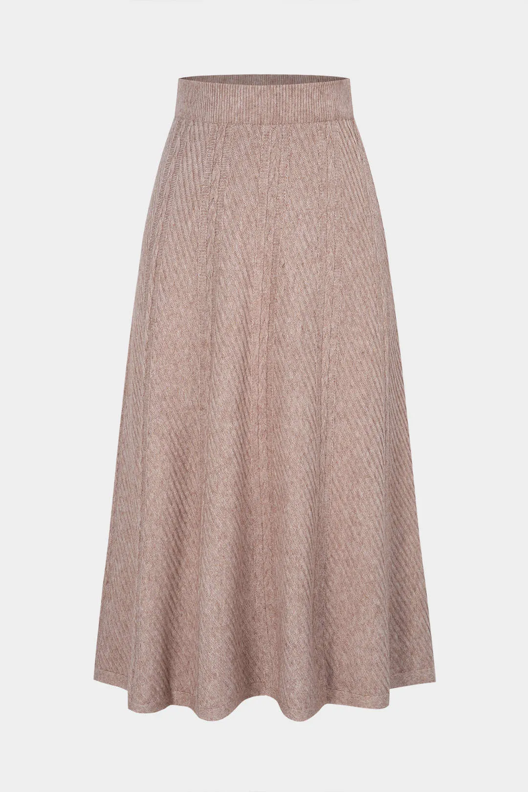 Knit Wool High Waist Skirt sold by Micas