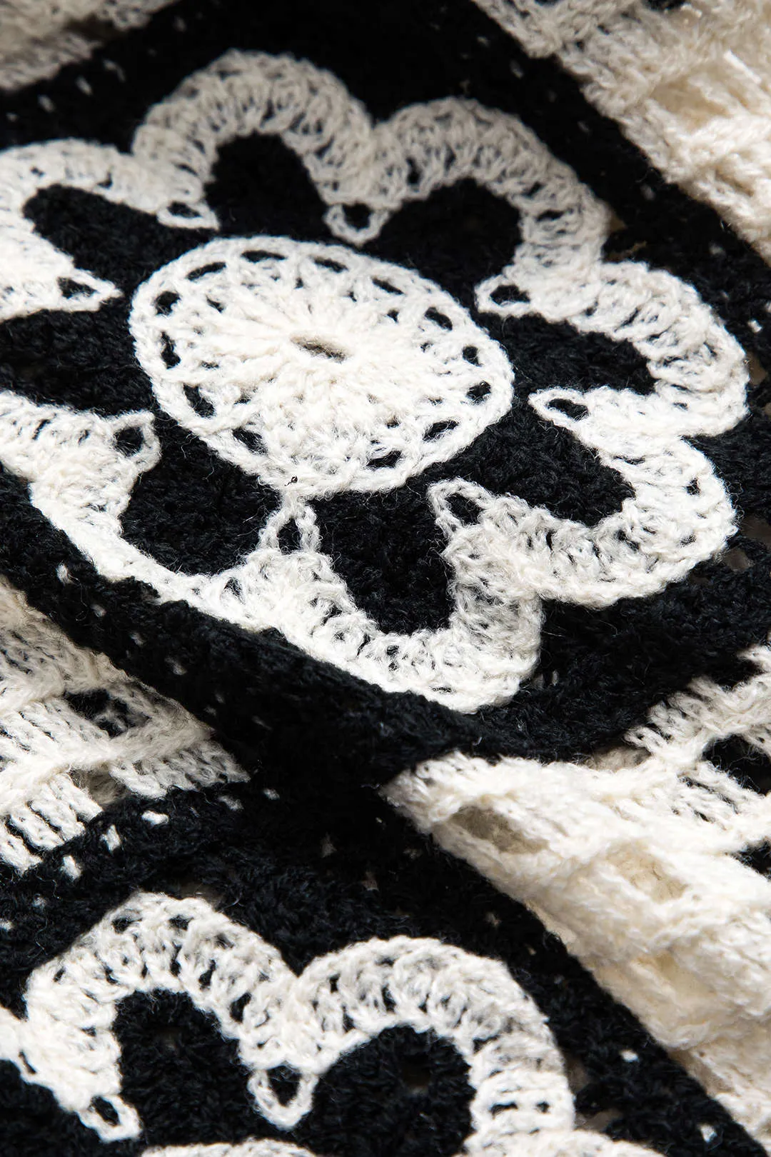 Knit Contrast Cut Out Wide Leg Pants sold by Micas product image thumbnail 3