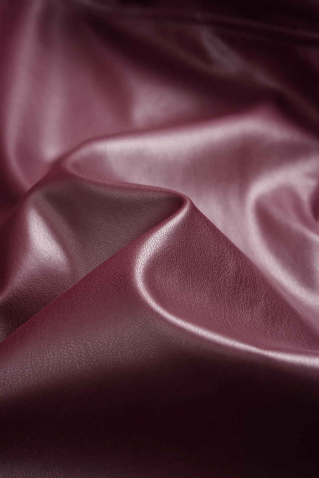 Solid Faux Leather Belted Long Sleeve Coat sold by Micas product image thumbnail 5