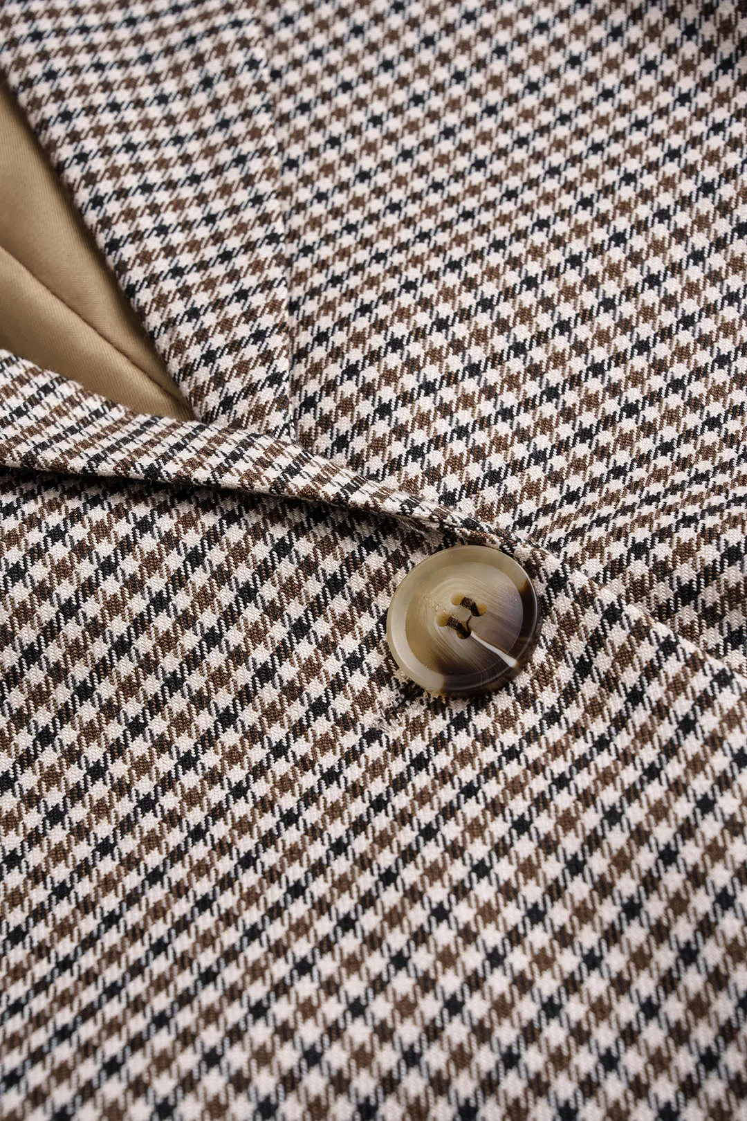 Plaid Print Notched Lapel Belted Jacket And Shorts Set sold by Micas product image thumbnail 3