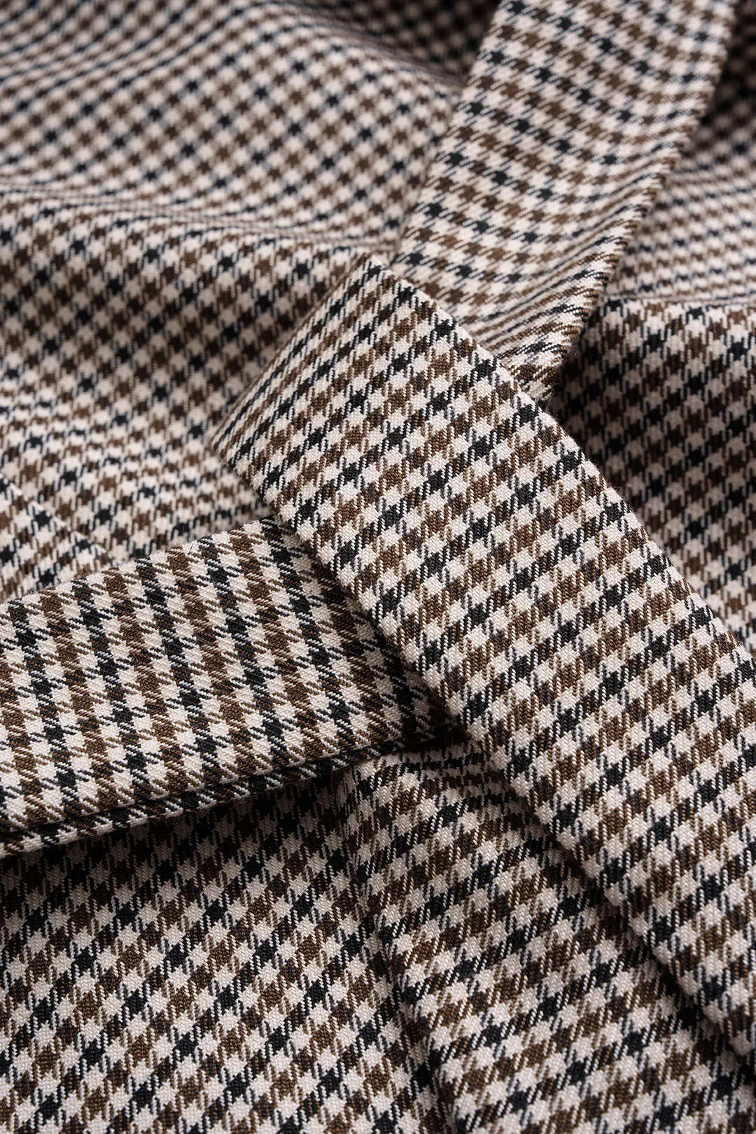 Plaid Print Notched Lapel Belted Jacket And Shorts Set sold by Micas product image thumbnail 4