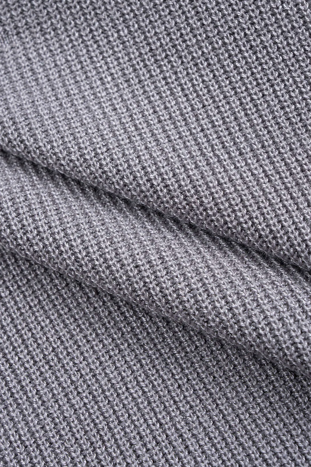 Knit Patchwork V-Neck Long-Sleeve Top sold by Micas product image thumbnail 4