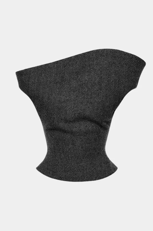 One-Shoulder Asymmetrical Short-Sleeve Top sold by Micas