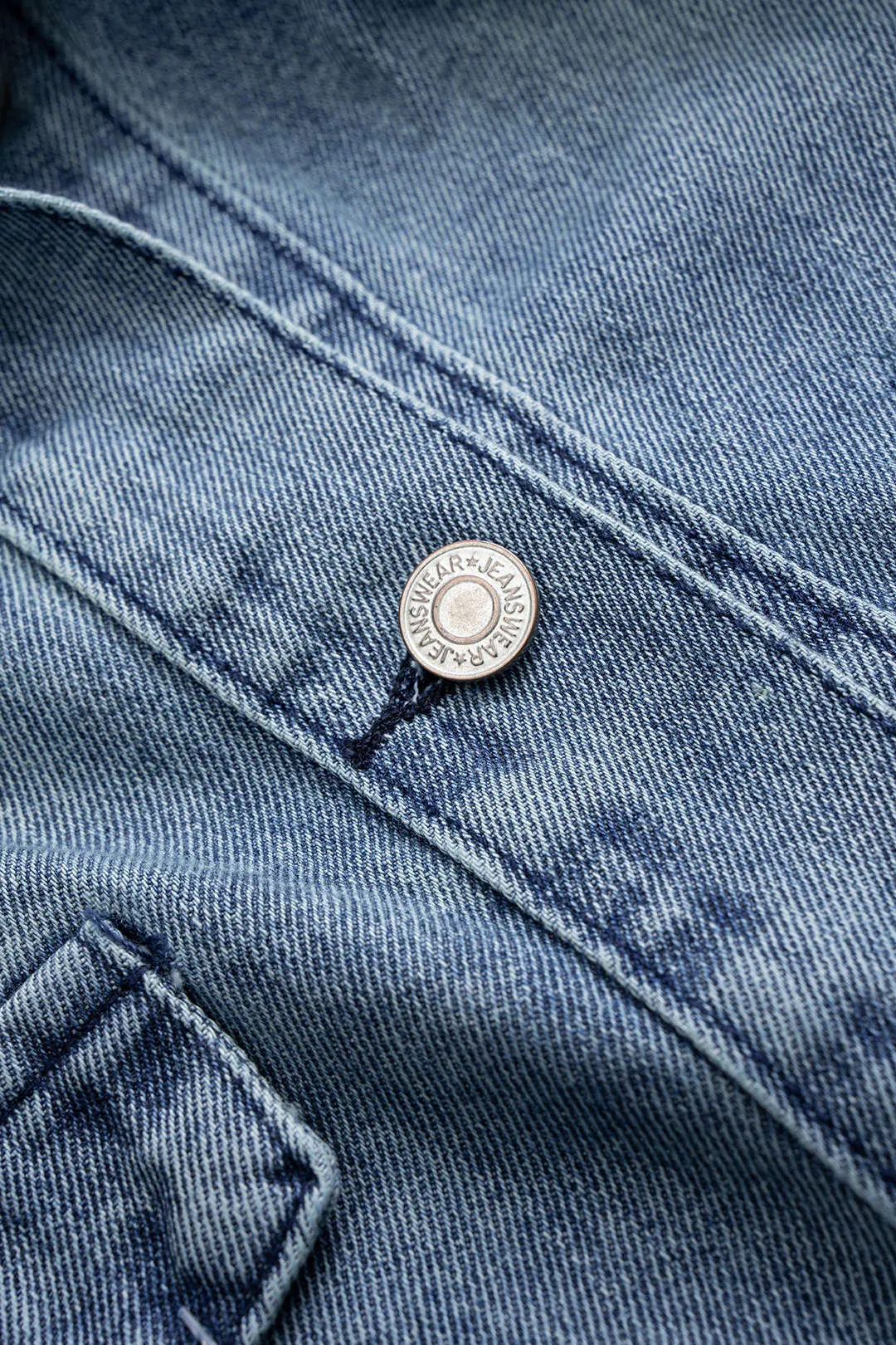 Denim Tie-Up Pocket Long Sleeve Outerwear sold by Micas product image thumbnail 3