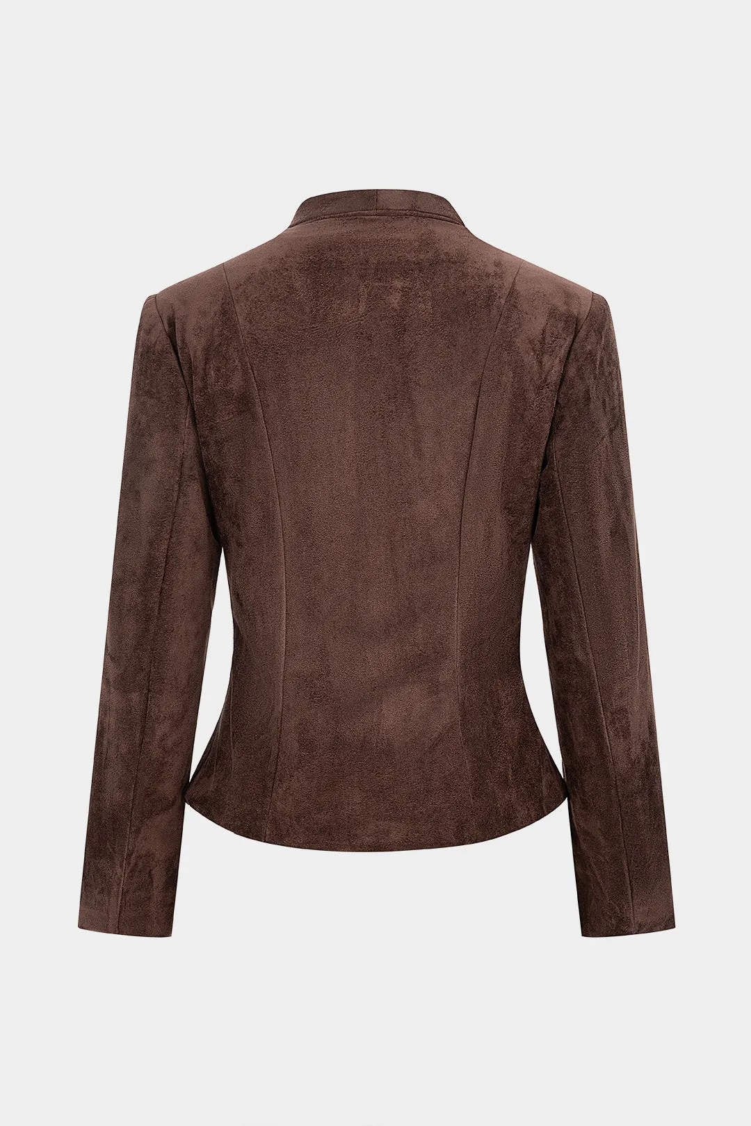 Suede Button Long Sleeve Jacket sold by Micas product image thumbnail 2