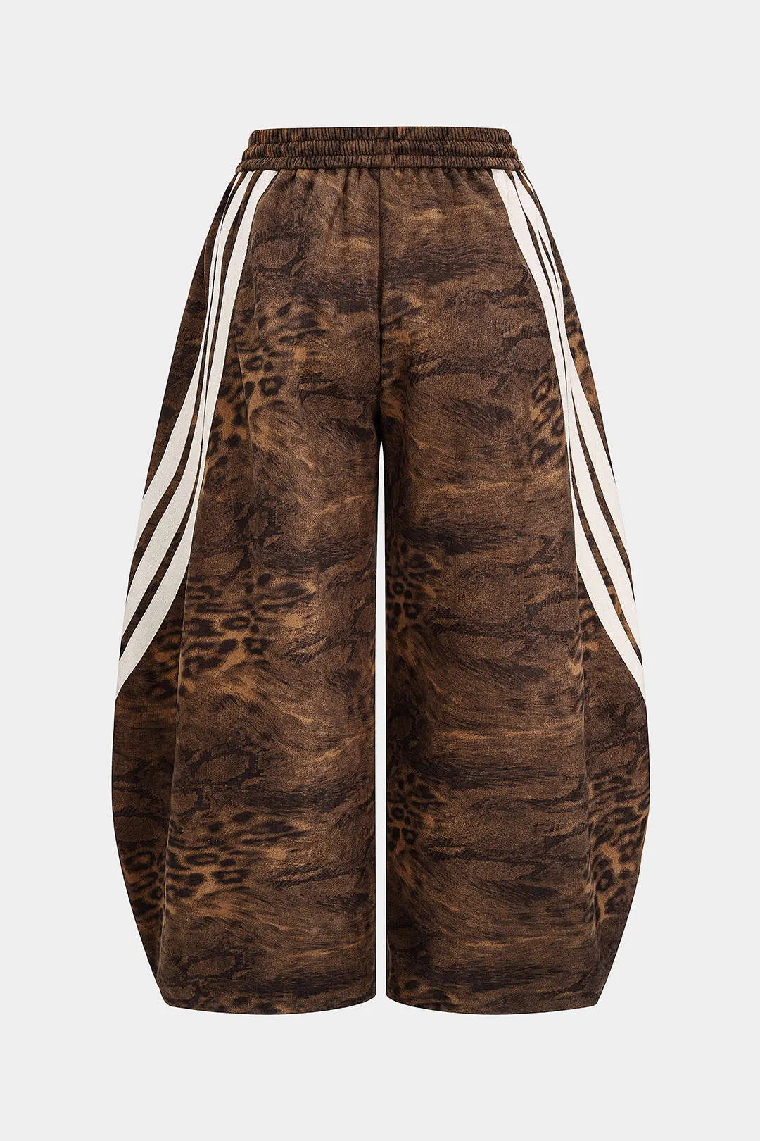 Plus Size Leopard Print Suede Wide Leg Pants sold by Micas product image thumbnail 2