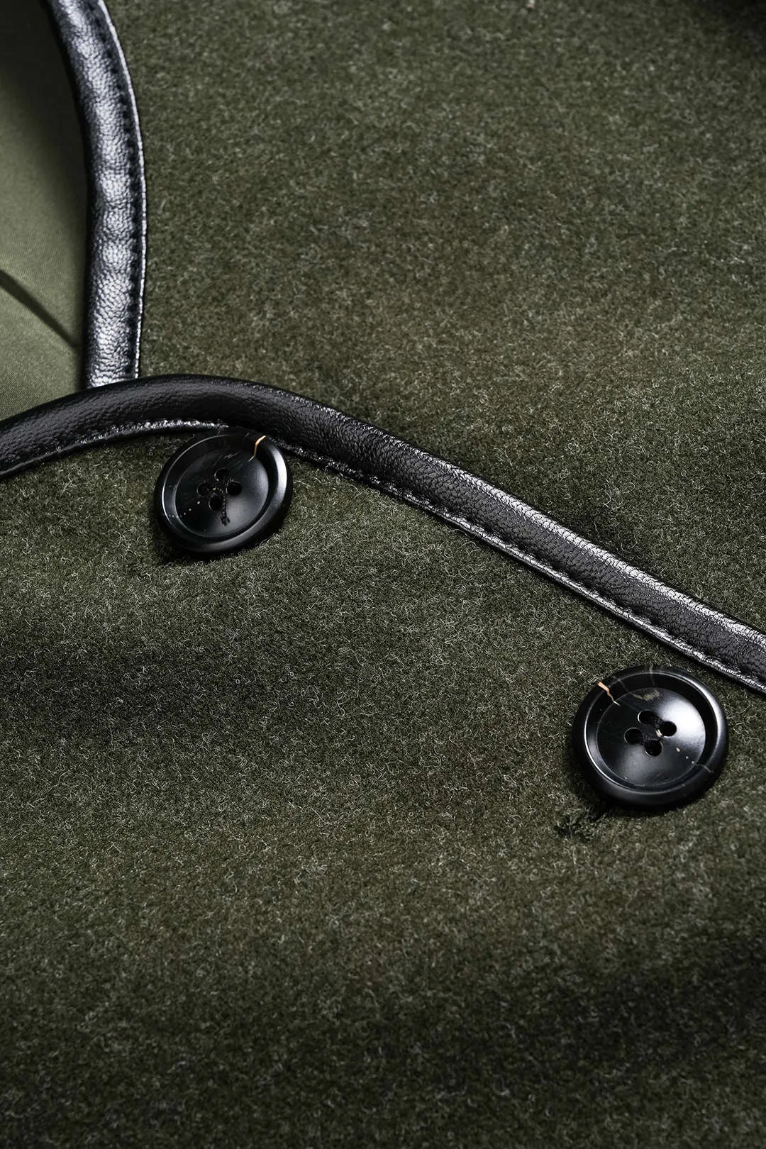 Woolen Piping Scarf Coat sold by Micas product image thumbnail 3