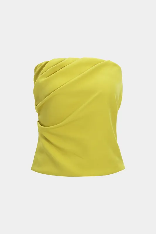 Ruched Tube Top sold by Micas