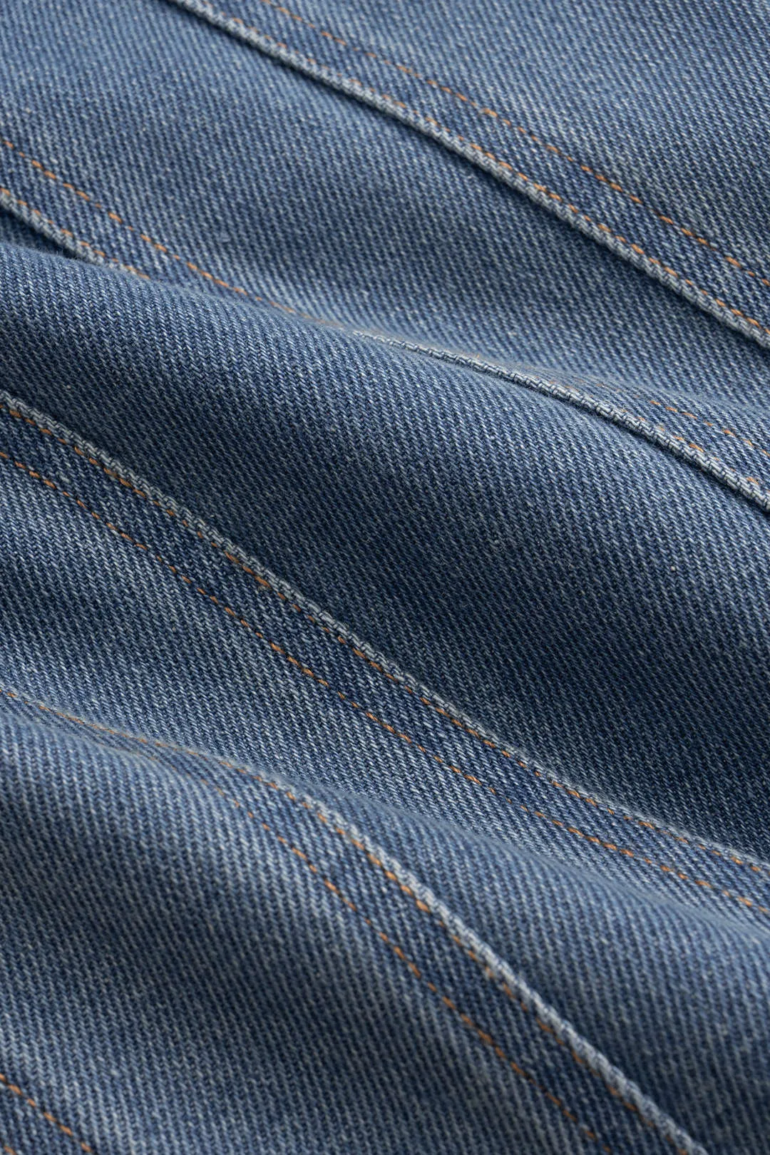 Denim High Waist Asymmetrical Flared Jeans sold by Micas product image thumbnail 4