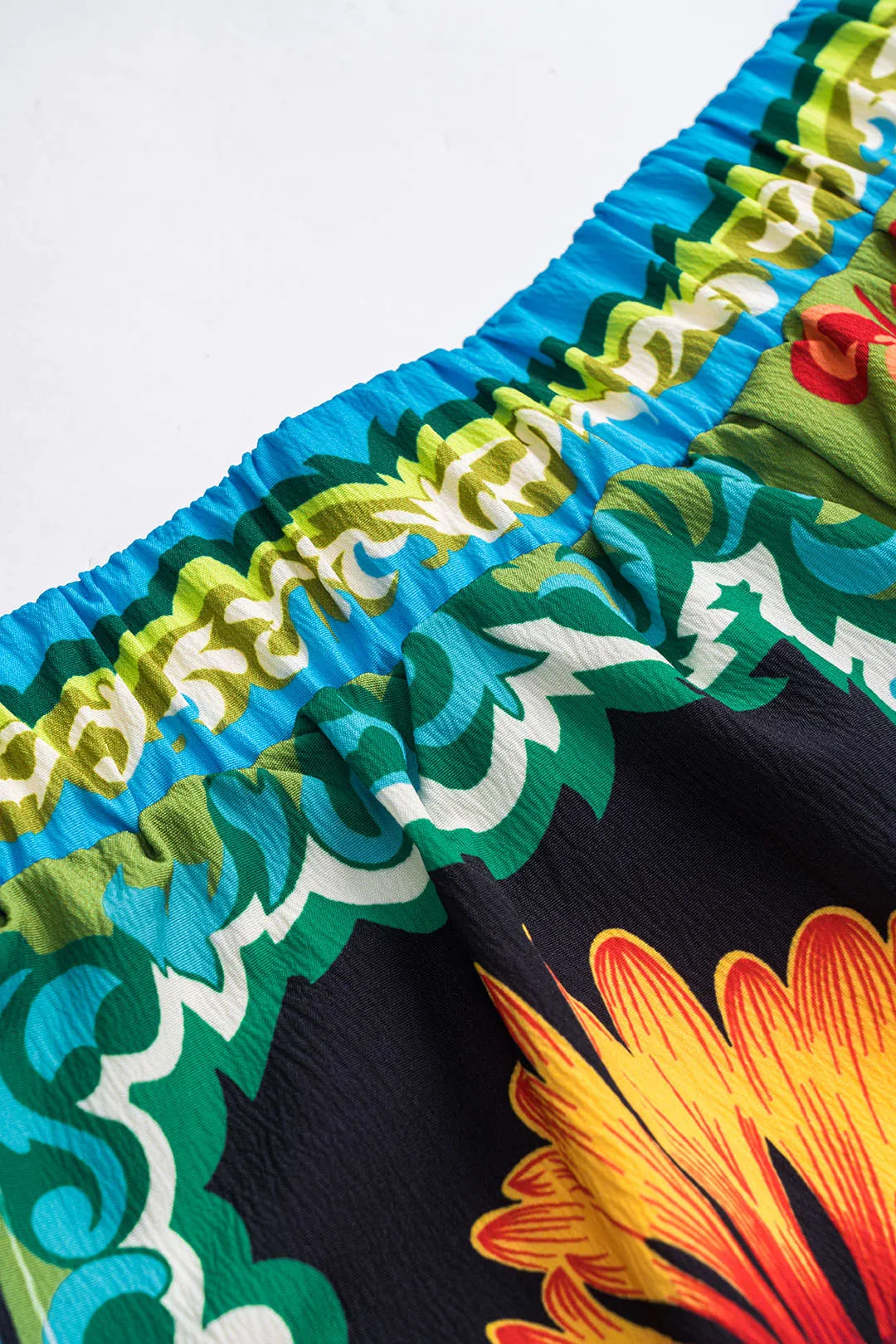 Bohemian Floral Print Shorts sold by Micas product image thumbnail 3