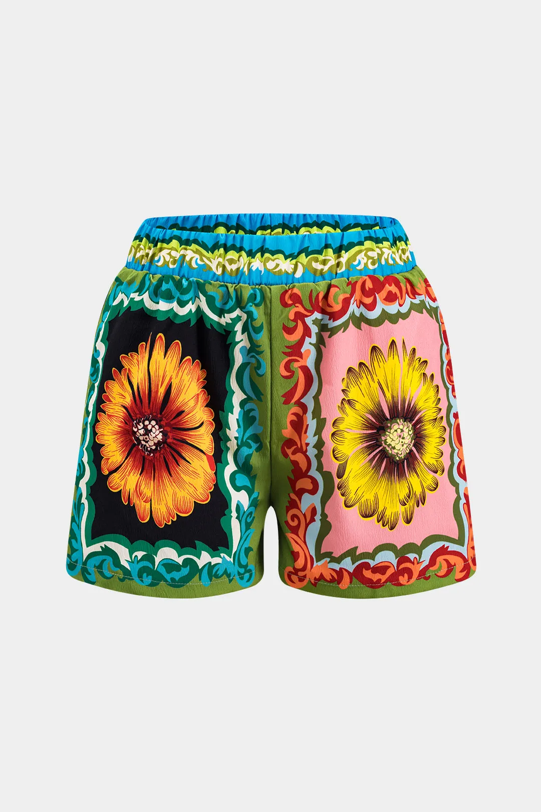 Bohemian Floral Print Shorts sold by Micas