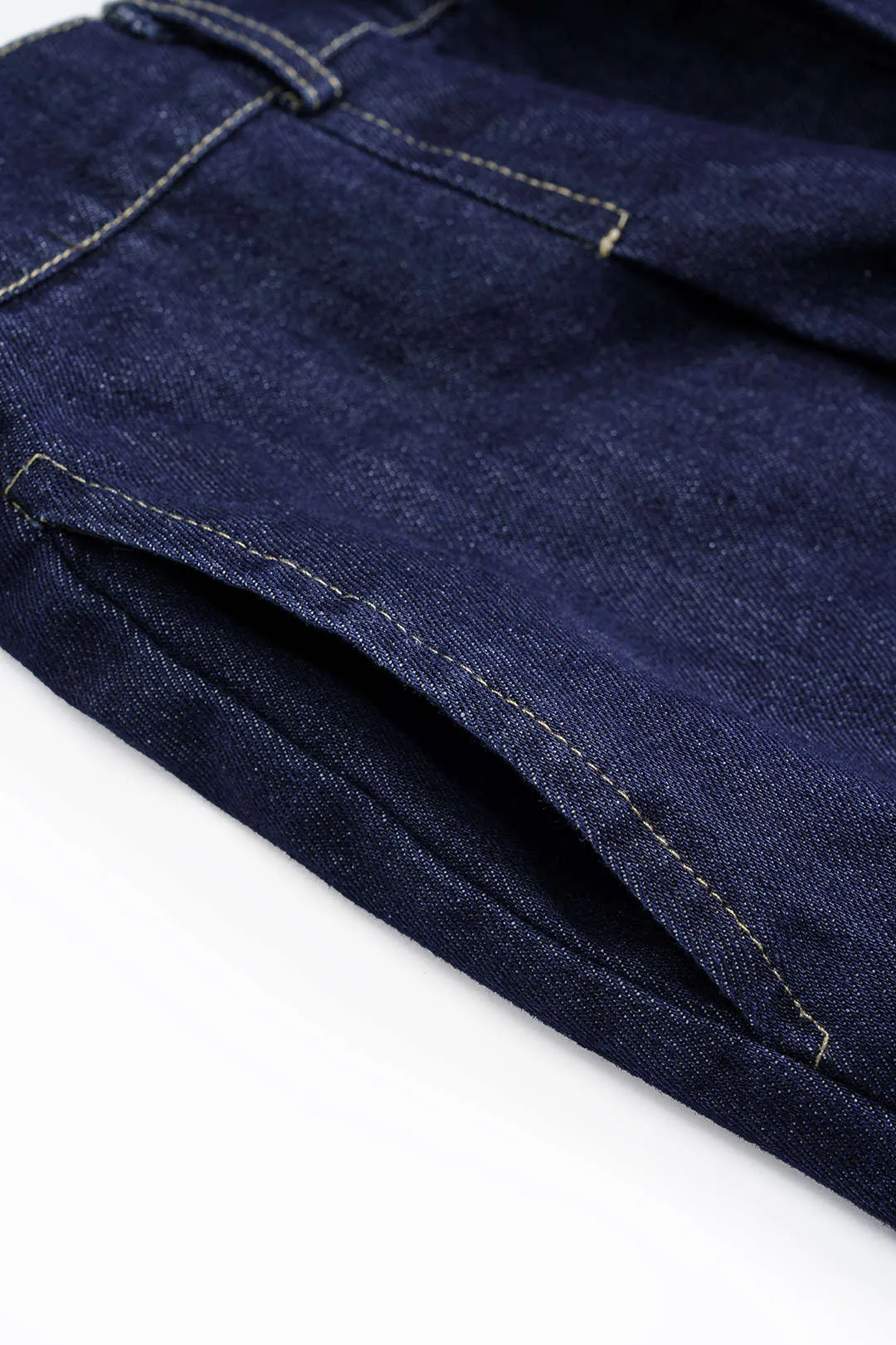 Denim Plaid Print Straight Leg Jeans sold by Micas product image thumbnail 3