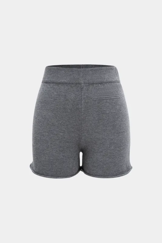 Knit High Waist Wide Leg Shorts sold by Micas