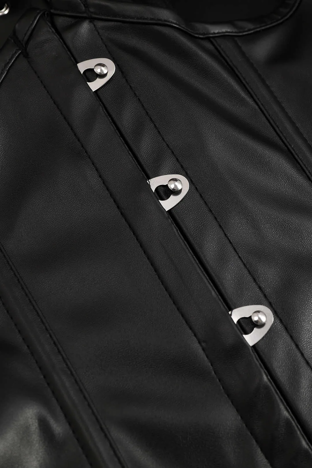 Faux Leather Corset Lace-Up Shaping Shapewear sold by Micas product image thumbnail 4