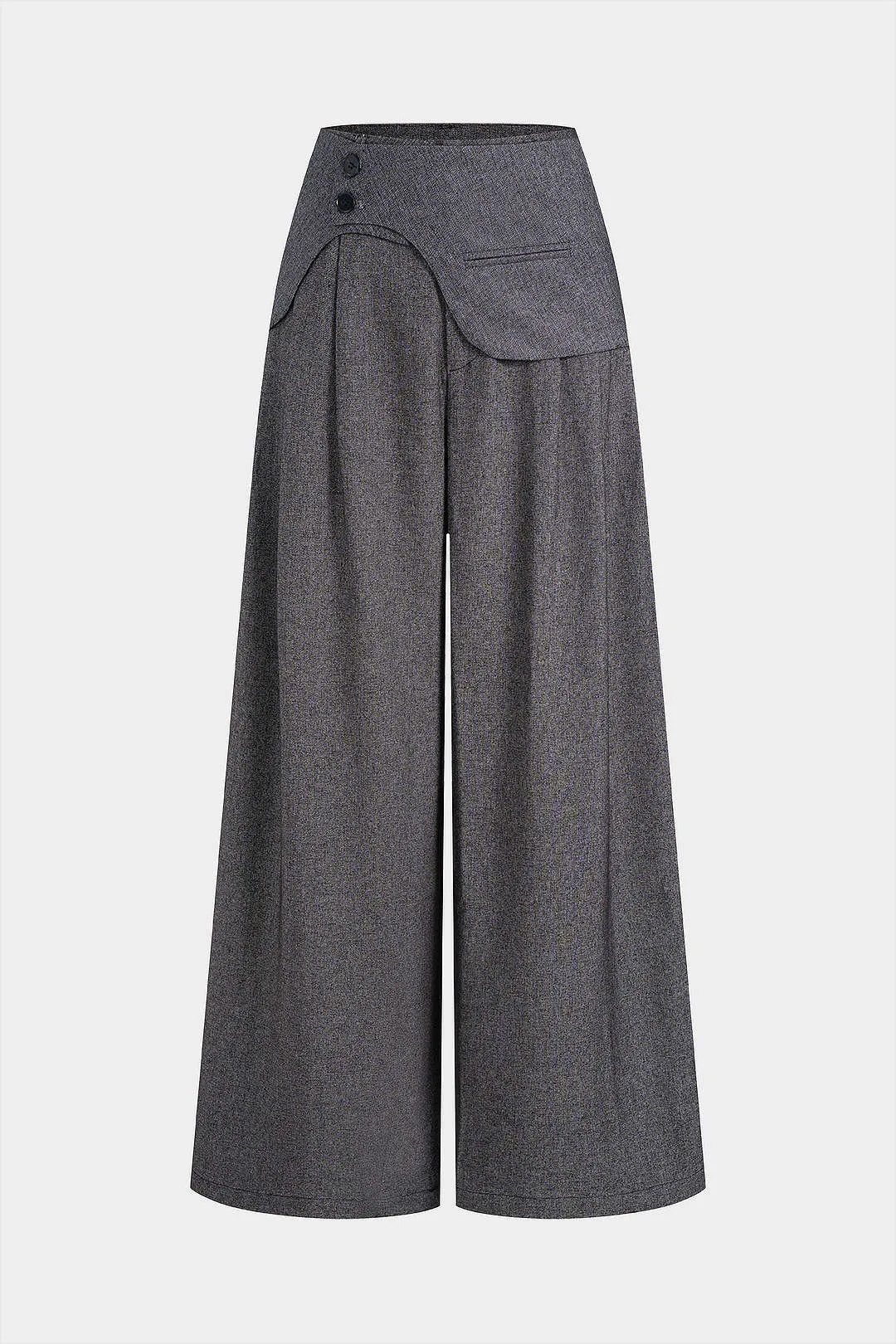 Asymmetrical High Waist Wide Leg Pants sold by Micas