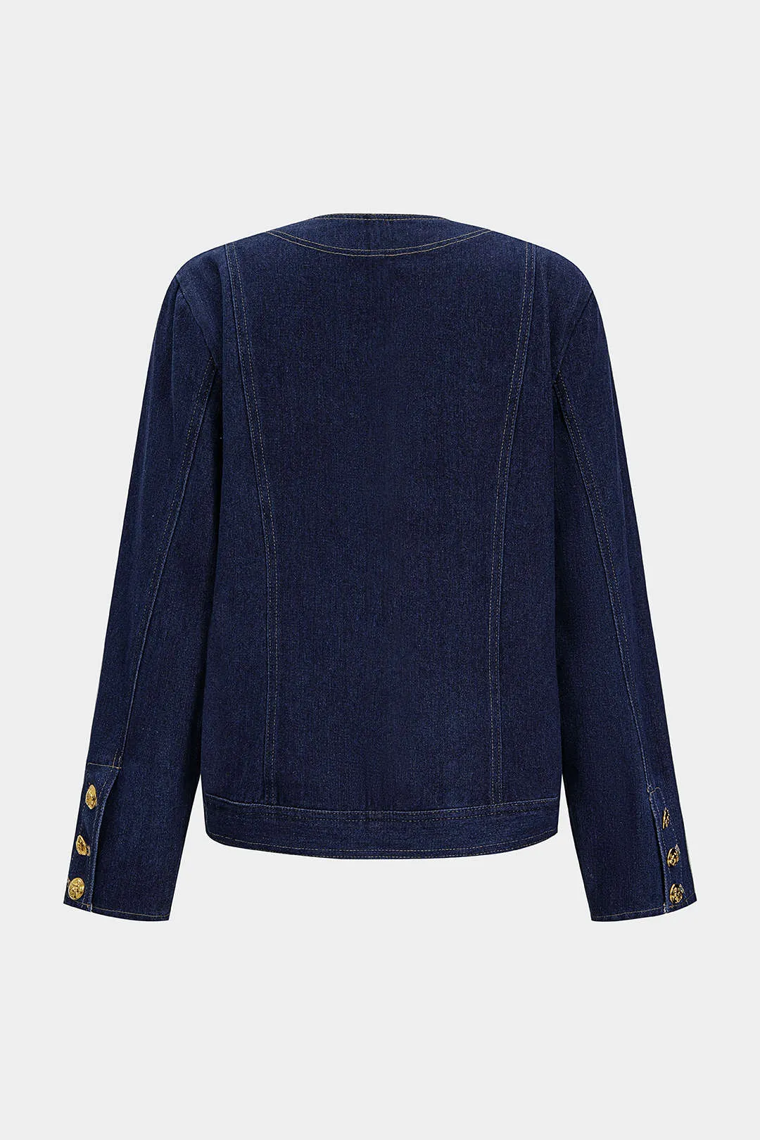 Denim Metallic Button Pocket Outerwear sold by Micas product image thumbnail 2