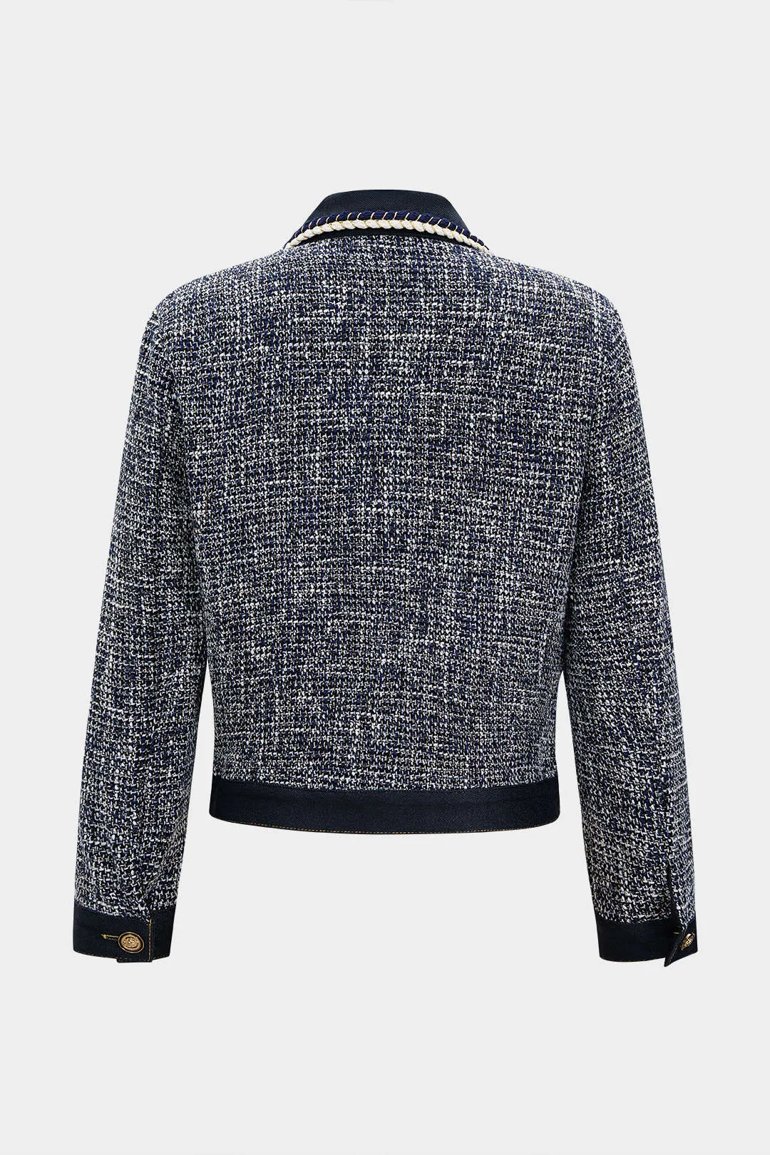 Denim Patchwork Button Pocket Coat sold by Micas product image thumbnail 2