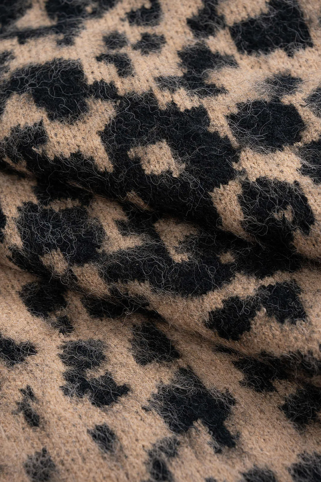 Retro Leopard Print V-Neck Jacket sold by Micas product image thumbnail 4