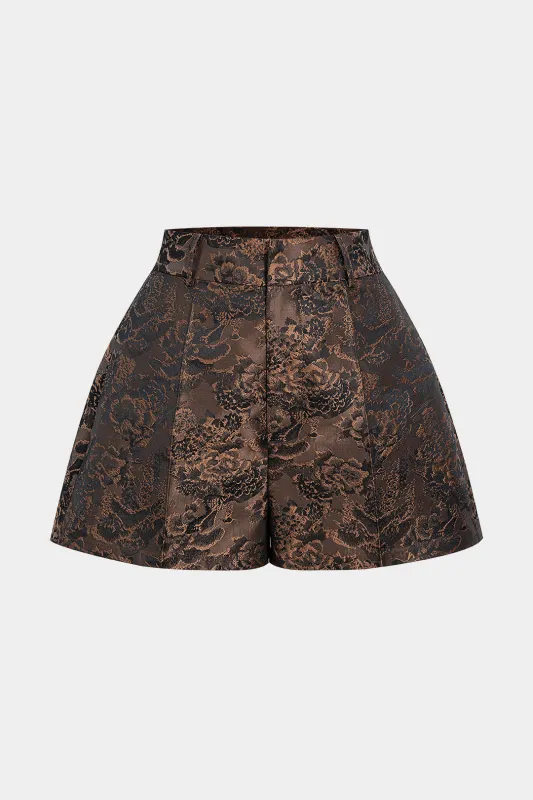 Jacquard Wide Leg Shorts sold by Micas