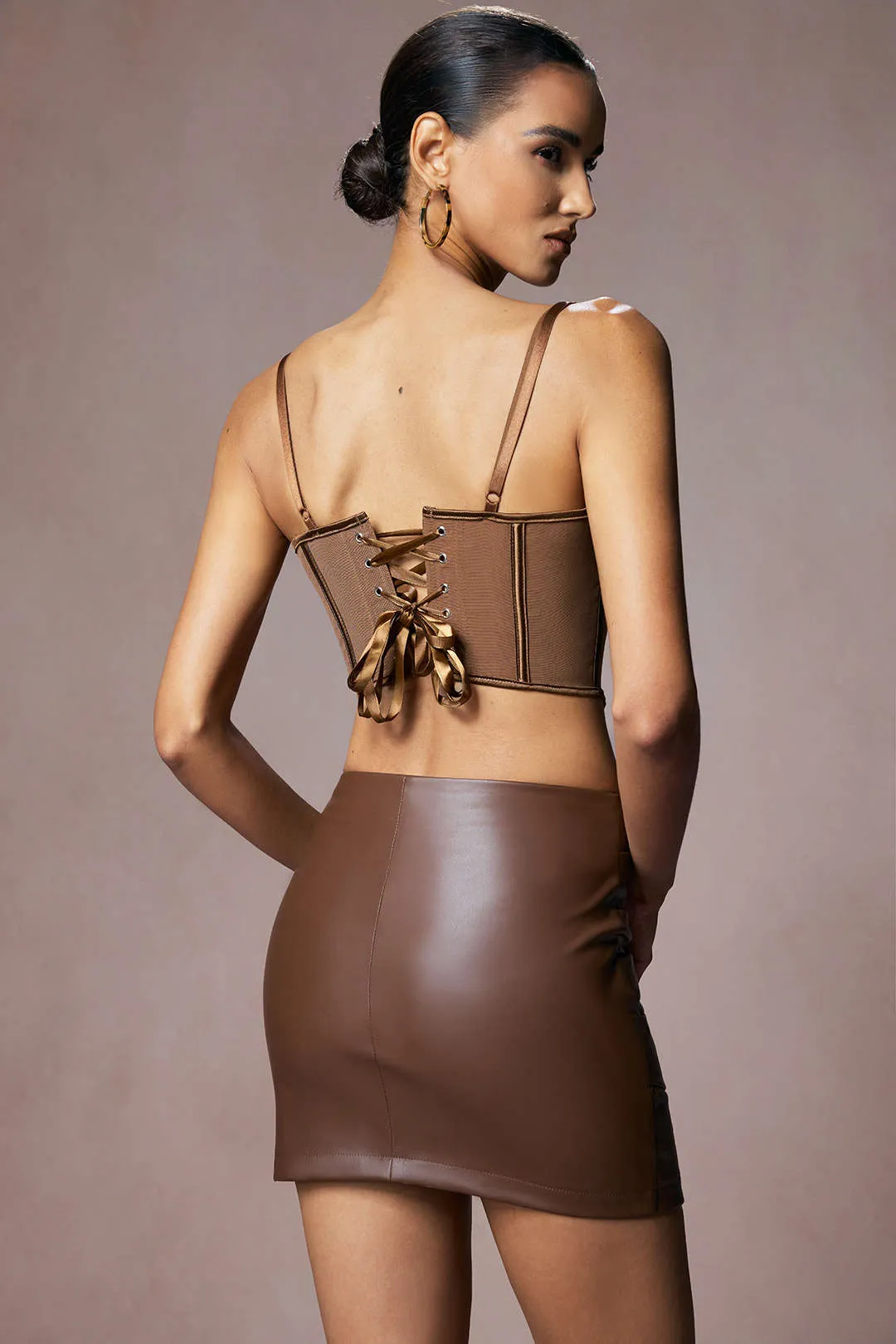 Mesh Corset Tie-Back Slip Cami Top sold by Micas product image thumbnail 2
