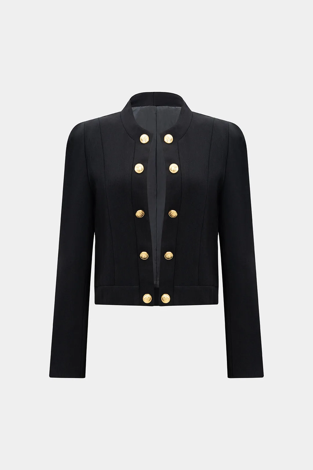 Button Shoulder Pads Jacket sold by Micas