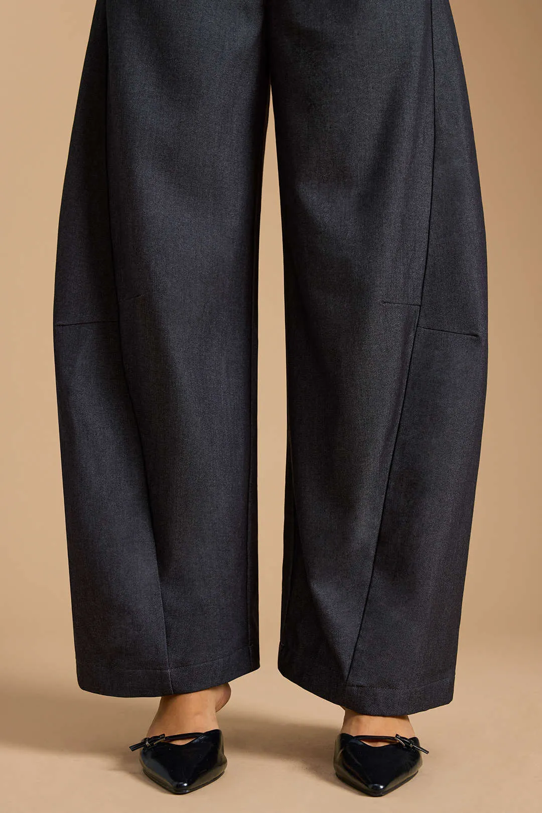 Zipper Belted Wide Leg Trousers sold by Micas product image thumbnail 3