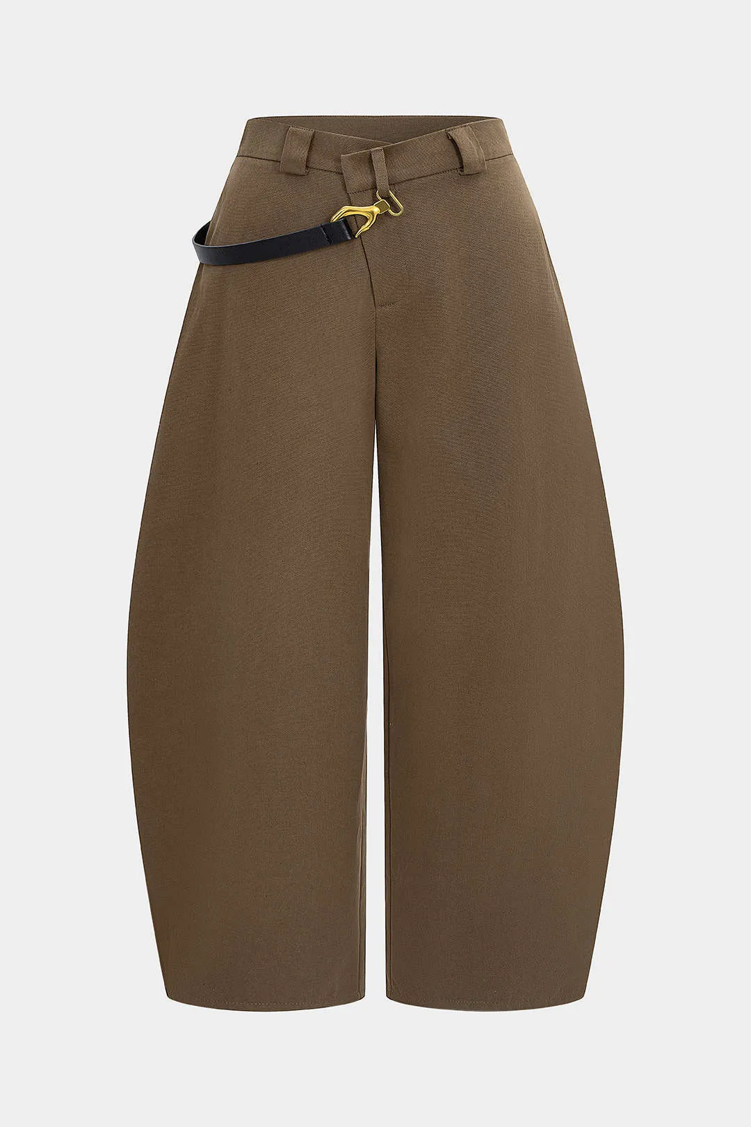 Plus Size Metallic Asymmetrical Trousers sold by Micas