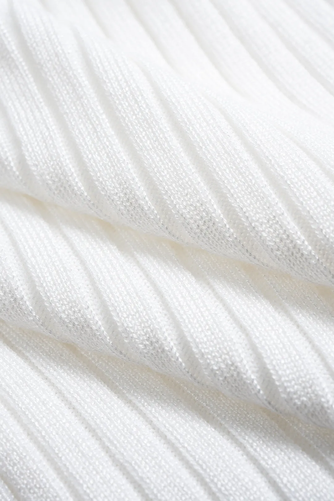 Ribbed Button Bell Sleeve Long-Sleeve Sweater Top sold by Micas product image thumbnail 4