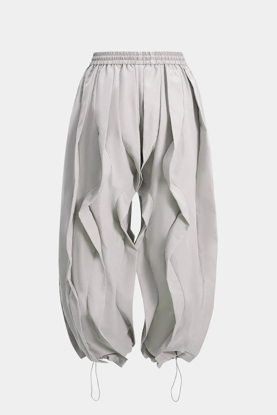 Plus Size Drawstring Ruffle Trousers sold by Micas product image thumbnail 2