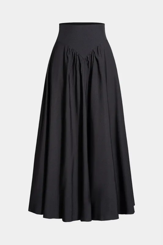 High Waist Ruched Puff Skirt sold by Micas