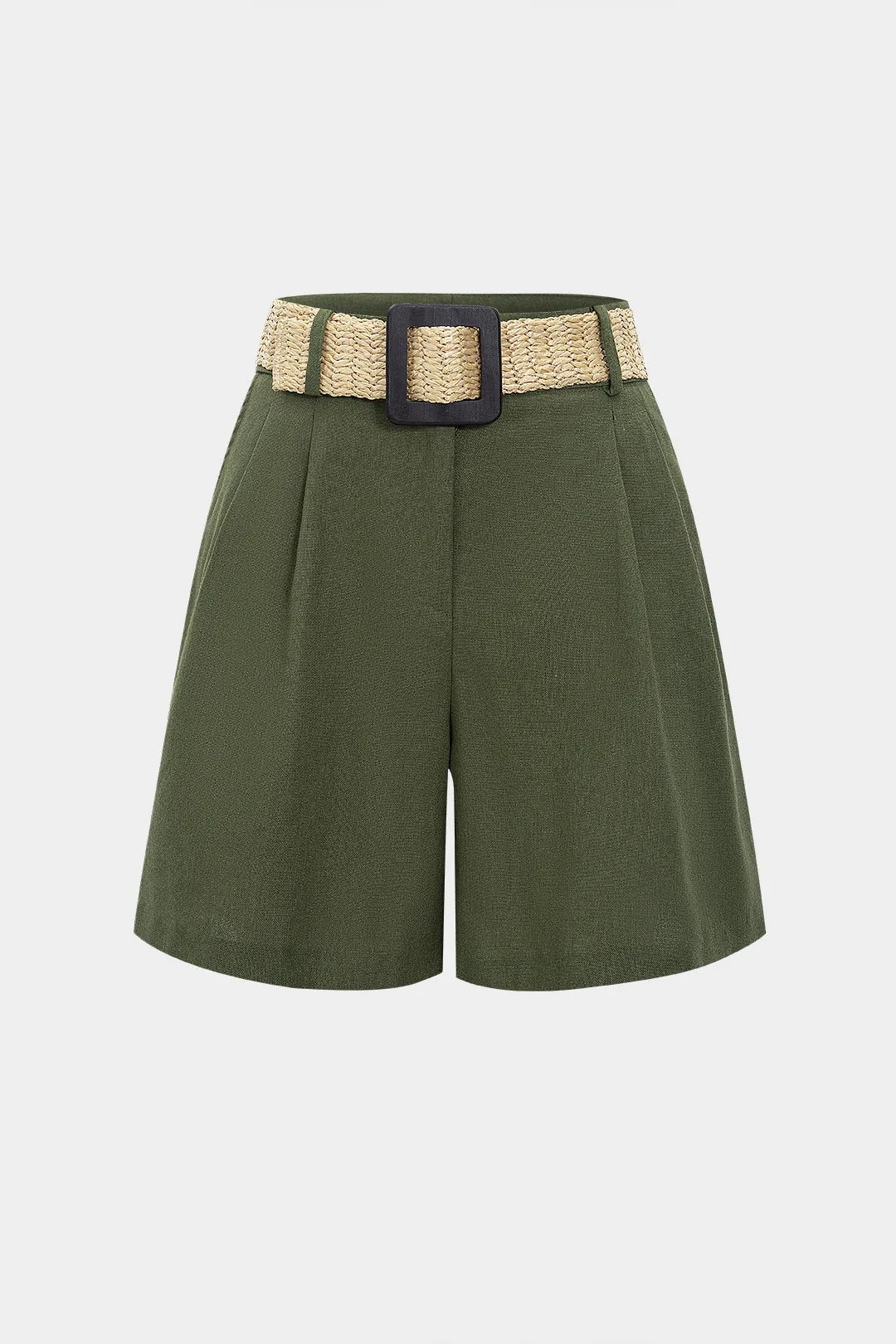 Ruched Belted Shorts sold by Micas