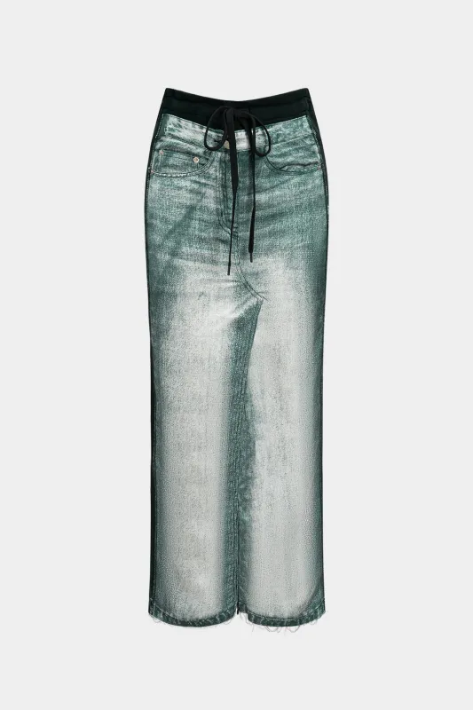 Printed High Waist Skirt sold by Micas