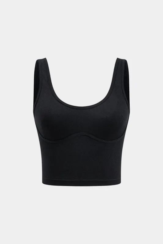 Solid No Underwire Tank Top sold by Micas